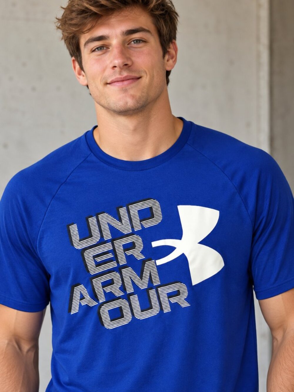 UNDER ARMOUR MENS TEE-(SMALL)